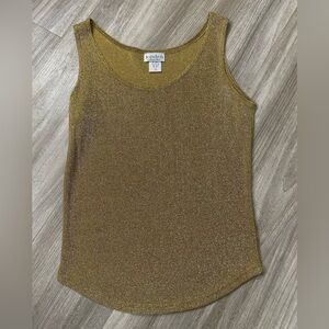 Joniden Gold Shimmer Tank Top